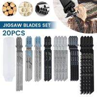 20 Pcs T-Shaft HCS Assorted Jig Saw Blades Wood Plastic And Metal Cutting Saw Blades Use To Bosch Black &amp; Decker Makita Metabo Shoes Accessories