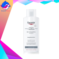 Eucerin DermoCapillaire RE-VITALIZING SHAMPOO THINNING HAIR 250 MLช่วยให้ผมดูหนาขึ้น ดูสุขภาพดีตั้งแต่โคนผม เส้นผมไม่เปราะขาดง่าย ชะลอผมขาดร่วงอย่างมีประสิทธิภาพ พร้อมให้เส้นผมนุ่มสลวย