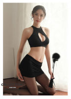 Sexy Seduction Hip Skirt Super Short Nightclub Hot Secretary Uniform Suit Sexy Clothes Tight Pajamas East Style