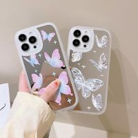 (Great. Cell phone case)  เพื่อเป็นเกียรติแก่ Huawei 8X X8 9X 10 10i 20 50 60 Pro Nova 5T 7i 3 8 9 SE Y60ผีเสื้อบินได้กระจกแต่งหน้าเคสครอบโทรศัพท์ TPU