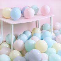 ความคิดสร้างสรรค์30/50Pcs 5/12/10นิ้ว Macaron Latex BalloonPinkColor Ballon งานแต่งงานวันเกิดตกแต่ง Baby Shower Decor