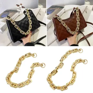 100-130cm Leather+Metal Replacement For Chanel Purse Chain Strap