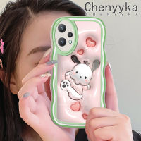 เคส Chenyyka สำหรับ Realme 9 Pro Plus Narzo 50 Pro Q5 V25 5G 3D การ์ตูนน่ารัก Pochacco สีสันสดใสขอบซิลิโคนที่สร้างสรรค์ปลอกเลนส์กล้องถ่ายรูปเคสโปร่งใสป้องกันการกระแทก