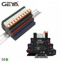 GEYA 1ชิ้นความหนา6.2มม. รางดินโมดูลรีเลย์บาง6A 1NO1NC รีเลย์24V 48V 110V 230V Gratis Ongkir