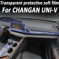 For CHANGAN UNI-V 2023 2022 GearBox Panel Navigation Automotive Interior Screen Protective Film TPU Anti-Scratch Sticker Protect Bumper Stickers  Deca