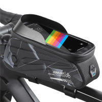 WEST BIKING 6.0-7.2 Inch Bicycle Bag Phone Bag Waterproof Front Frame Cycling Bag Sensitive Touch Screen MTB Bike Accessories