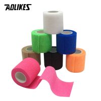 AOLIKES 5แพ็คผ้าพันแผลออกกำลังกาย5ซม. X 4.5M กันน้ำ Medical Therapy Self Adhesive Bandage เทปกล้ามเนื้อข้อต่อนิ้ว Wrap First Aid Kit สัตว์เลี้ยงแถบยืดหยุ่น