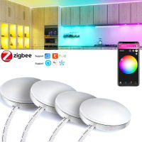 Zigbee 3.0 RGB LED Under Cabinet Lighting Dimming Kitchen Counter Furniture Lighting Kit For ZIGBEE 3.0 Smartthings Hu*e Alexa