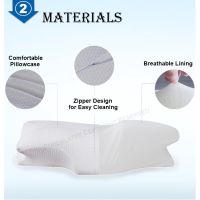 14cm Contour Memory Foam Cervical Pillow Orthopedic Neck Pain Pillow for Side Back Stomach Sleeper Remedial Pillows