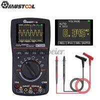 MUSTOOL MT8208 Intelligent Graphical Digital Oscilloscope Multimeter 2 in 1 With 2.4 Inches Color Screen 1MHz Bandwidth 2.5Msps Sampling Rate for DIY and Electronic Test Upgraded from MT8206