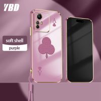 เคสโทรศัพท์ YBD สำหรับ Xiaomi Redmi Note 12S โป๊กเกอร์มินิมอลขั้นสูงเทรนด์แฟชั่นสไตล์เปลือกอ่อนที่มีฟรีสายคล้อง