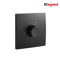 Legrand ดิมเมอร์แบบหมุน(สำหรับหลอดไฟฟ้า และหลอด LED) สีดำ 1G 300W Dimmer  รุ่นมาเรียเซนต์ | Mallia Senses| Matt Black| 281086MB | BTiSmart