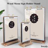 A4 Page Turning Acrylic Sign Menu Holder Display Stand Desktop Qr Code Advertising Sign Holder Photo Picture Poster Frame