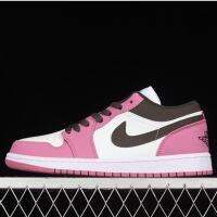 Original J 1 "PinkBlack" Low Cut Basketball Shoes Casual Sneakers for Men Women