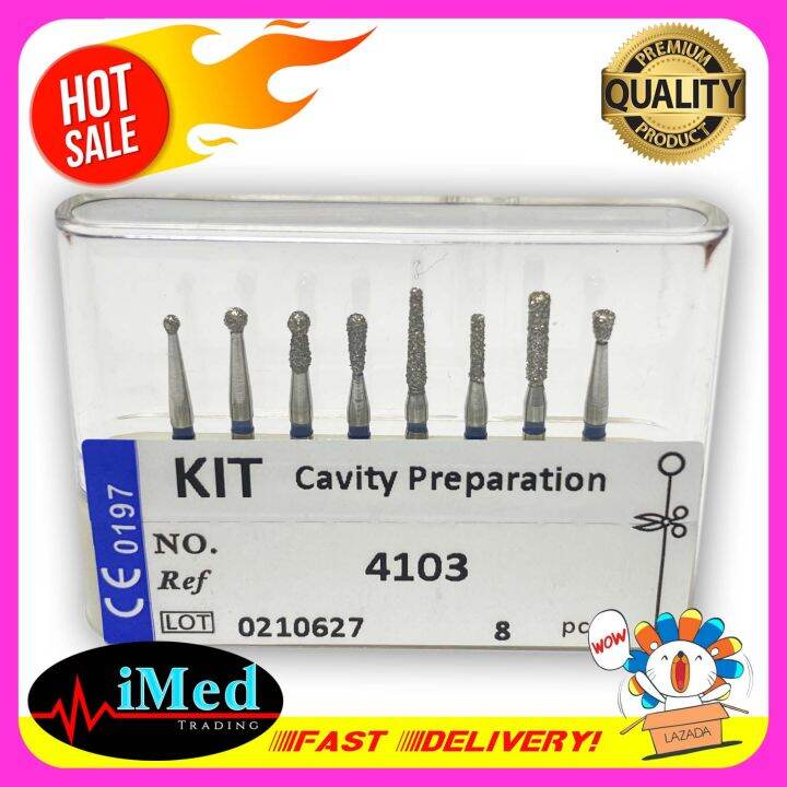 CAVITY PREPARATION KIT (8 PCS) HIGHSPEED BURS Lazada PH