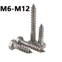 [Haotao Hardware] M6 M12 304สแตนเลสภายนอกหกเหลี่ยมสกรูชี้สกรู