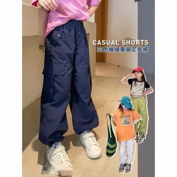 YONGHS Kids Girls Hip Hop Dance Costume Outfits Long Sleeve Sequin Crop Top  with Cargo Pants Set Pink 8 - Walmart.com