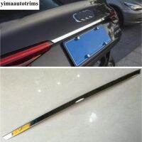 ด้านหลัง Trunk Tail Gate ประตูด้านล่างตกแต่ง Strip Cover Trim อุปกรณ์เสริมภายนอกสำหรับ Audi A4 B9 Sedan