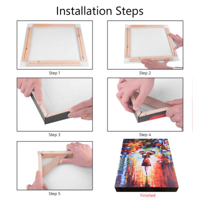 Canva Frame Kit Large collage Strip Bar Oil Wall picture Frame For Diamond Painting Decoration Poster Art Deco DIY Wooden Photos