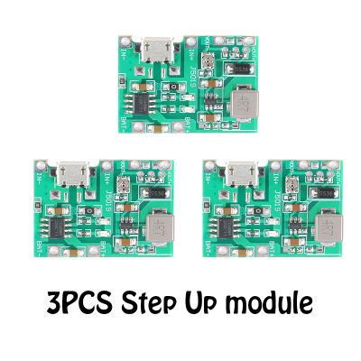 3ชิ้น2A 3.7V 9V 5V ปรับได้18650โมดูลแบบรวมที่ชาร์จแบตเตอรี่ลิเธียม