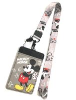 MICKEY M GB1 สายคล้องคอ สายคล้องบัตร ที่ใส่บัตร ซองใส่บัตร พร้อมสายคล้องคอ ลาย MICKEY M GB1 งานดี สวยงาม สำหรับ บัตร 6x8 cm งานน่ารัก งานสวย ดี BY NPNN SHOP