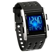 Students sports utility electronic watch square LED colorful waterproof watch -nb0613