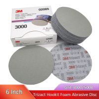 【LZ】✌✈  6 Inch 152mm Flocking Sponge Sanding Disc Sandpaper Back Velvet  Wet   Dry Hook Loop Trizact Hookit for Polishing   Grinding