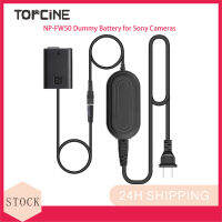 Topcine AC-PW20 AC Power Adapter NP-FW50 Dummy แบตเตอรี่สำหรับโซนี่ A7II A7S2 A7M2 A7R2 A6500 A6400 A6300 A6100 A6000 NEX5 NEX7 A35 A37 A55 ZV-E10กล้อง