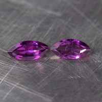 1.25 ct โรโดไลท์ (Rhodolite Garnet) ทรงมาคี สีม่วงอมชมพู 2 ชิ้น