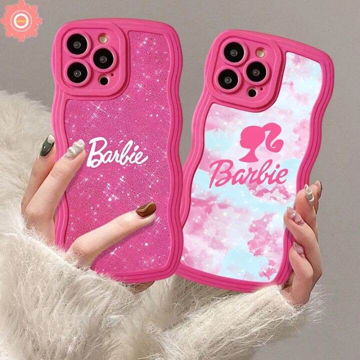 เคสโทรศัพท์มือถือนิ่ม-ลายบาร์บี้-หยัก-ดาว-วิบวับ-สําหรับ-12c-10c-9c-10a-9t-9-a1-10-9a-note-8-10s-11s-9s-11t-poco-x3-nfc-ฝาครอบขอบ