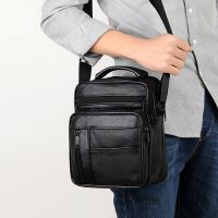 2022 New Mens Business Leather Crossbody skin Small Men Shoulder Messenger