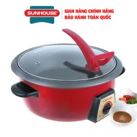 Lẩu điện Sunhouse SHD4520 - Nồi lẩu điện đa năng Sunhouse, Lẩu điện chống dính cao cấp, Công suất 1300W nấu nhanh, Dung tích 3 lít, Đa chức năng: Lẩu, chiên, xào, hầm đáp ứng mọi nhu cầu, bảo hành 12 