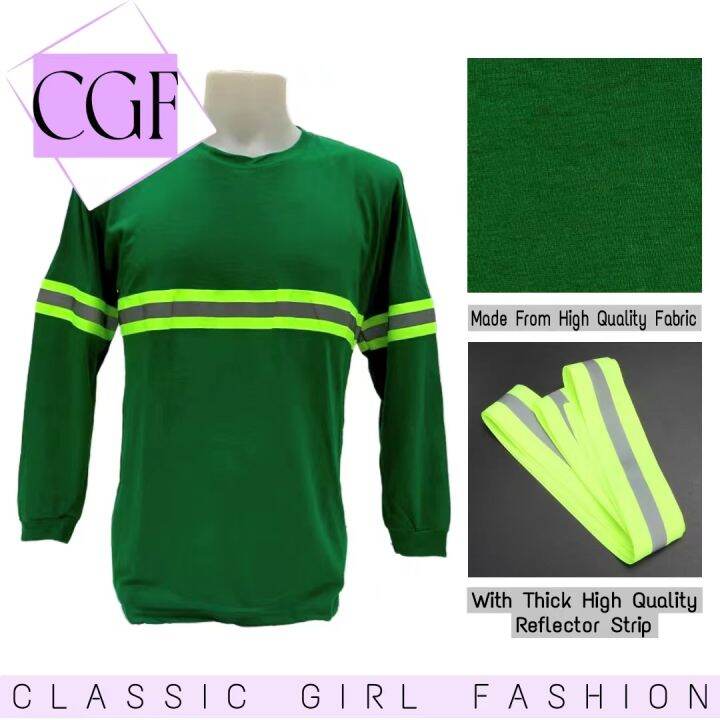 GREEN Reflective Long Sleeve Construction Safety Wear For Mens Lazada PH
