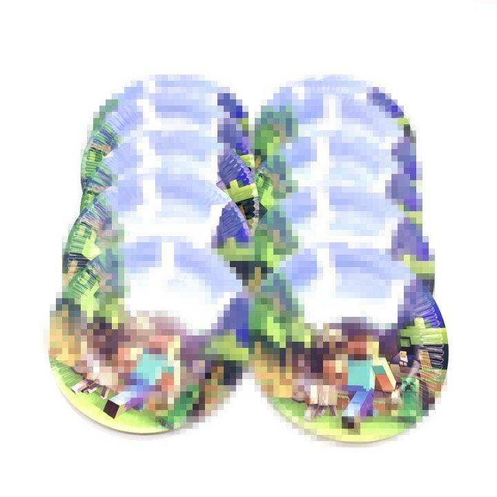 Minecraft theme party decoration birthday needs paper cup loot bags ...