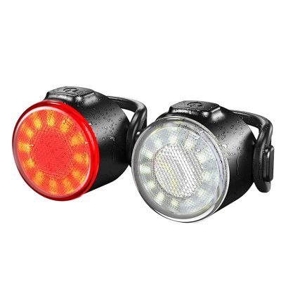 USB Rechargeable Cycling Taillight Front Bicycle Lamp 6 Modes Bike Warning Rear Light Safety Night Riding Bike Light