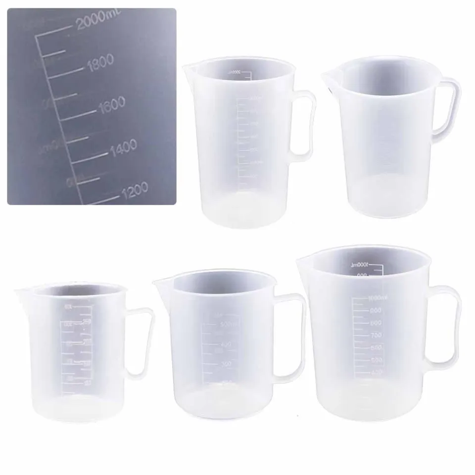 Plastic Transparent Measuring Cup 250/500/1000ml Jug Pour Spout Surface  Kitchen Supplies Accessories for Caking Baking Tools