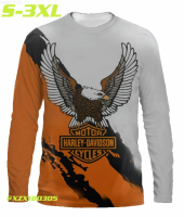 Hot 2023 Harley-davidson Motorcycles 3d Xzx180305 Long Sleeve for Men/women Clothes Racing Cycling4 trendy