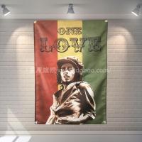 Bob Marley One Love Banner Music Rock Band Reggae Jamaica Home Decoration Hanging Flag