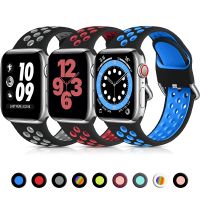 yivdje Silicone Strap For Apple Watch band 44mm 40mm 45mm 49mm 41mm 42mm accessories Breathable bracelet series 8 ultra 3 4 5 6 se 7