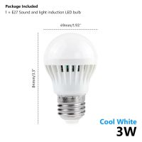 E27ตรวจจับการเคลื่อนไหว LED 3W 5W 12W 7W โคมไฟ9W หลอดโคมไฟอัตโนมัติอัจฉริยะตัวเครื่องเซ็นเซอร์110V หลอดไฟ220V