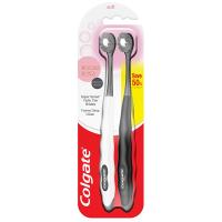 Free!! Colgate Slim Soft Cushion Clean Charcoal Toothbrushes Pack 2