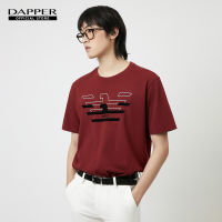 DAPPER เสื้อยืด Black Eagle Print T-Shirt สีแดง