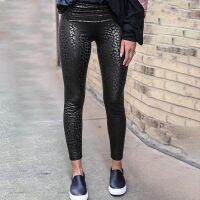 (HOT) Meiluoshi new European and fashion tight high-waisted leggings female womens printing casual