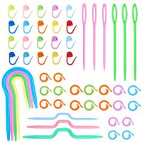 hot！【DT】 IMZAY 53 Crochet With Big Plastic Needles U Sewing