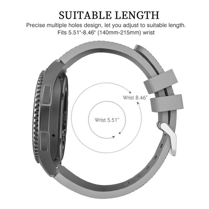 สายซิลิโคนเข้ากันได้กับนาฬิกา-samsung-46mm-active-2-42mm-นาฬิกา-huawei-gt2-amazfit-bip-สำหรับสายสำรอง22mm-20mm