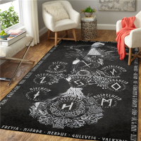 Best Viking Tattoo 3D Car Mat for Living Room Doormat Flannel Print Bedroom Non-Sleep Floor Paste the clipboard contents 【hot】