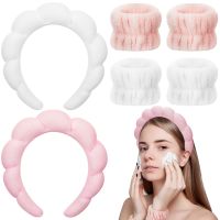 3 Buah Gelang Cuci Spa Pergelangan Tangan Serat Mikro Make Up Pita Spons Gelang Kerut untuk Mencuci Wajah Penyerap Pita Keringat Pergelangan Tangan