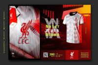 เสื้อคอกลมกีฬา Liverpool รุ่น LFC-HG008 สีขาว แดง