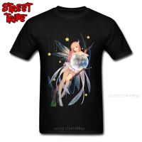 Awesome T-Shirt Men Harajuku T Shirt 100% Cotton Tops Hip Hop Tees Fairy Anime Sprite Tshirts 3D Printed Adult Clothes Black