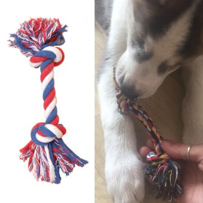 Pet Toy Dog Knot Toy Dental Cleaning Rope Toys for Dogs Puppy Outdoor Interactive Training Tool Cotton Chew Rope Dog Accessories